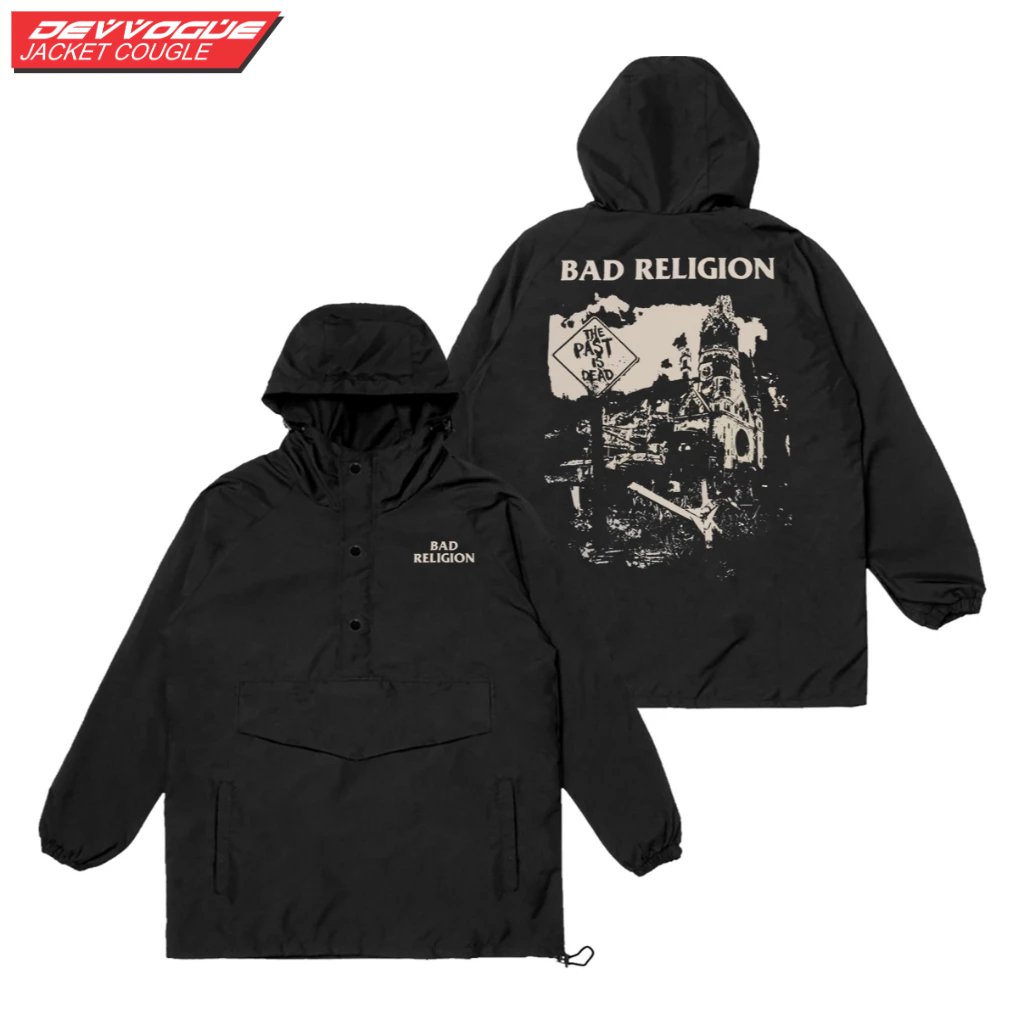 DEVVOGUE Jacket Pria Cougle Bad Religion Bahan Parasut