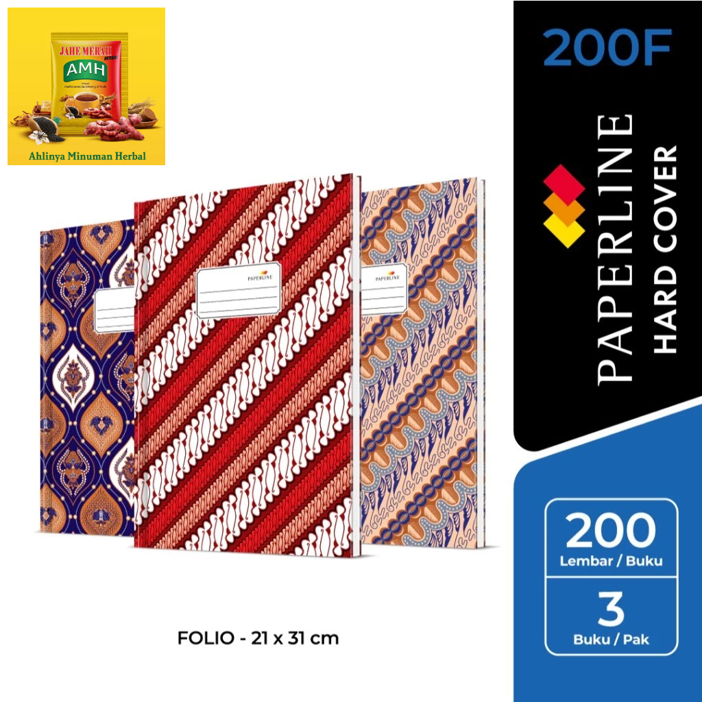 

Paperline Hard Cover 200F ( ISI 3) | Kertas | Buku Catatan | Buku Jurmal