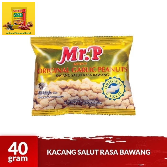 

MR. P Kacang Panggang Varian Rasa Garlic 40gr | Kacang Goreng
