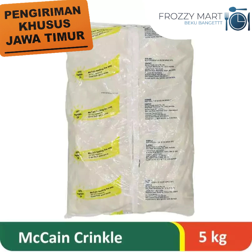 

McCain Kentang Goreng Crinkle Cut 5kg - Kentang Beku Crispy Frozen Food