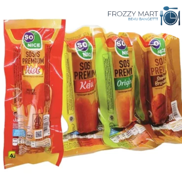 

Sosis So Nice Premium Siap Makan – Varian Rasa Original | Keju | Hot | Bratwurst