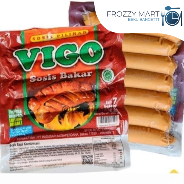 

Vigo Sosis Bakar Ayam & Sapi 500gr – Gurih, Kenyal, Bikin Nagih!