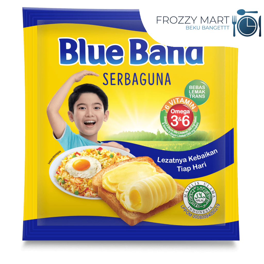 

Mentega Blue Band Sachet 200g – Kemasan Ekonomis & Praktis | Cocok untuk Olesan & Masakan