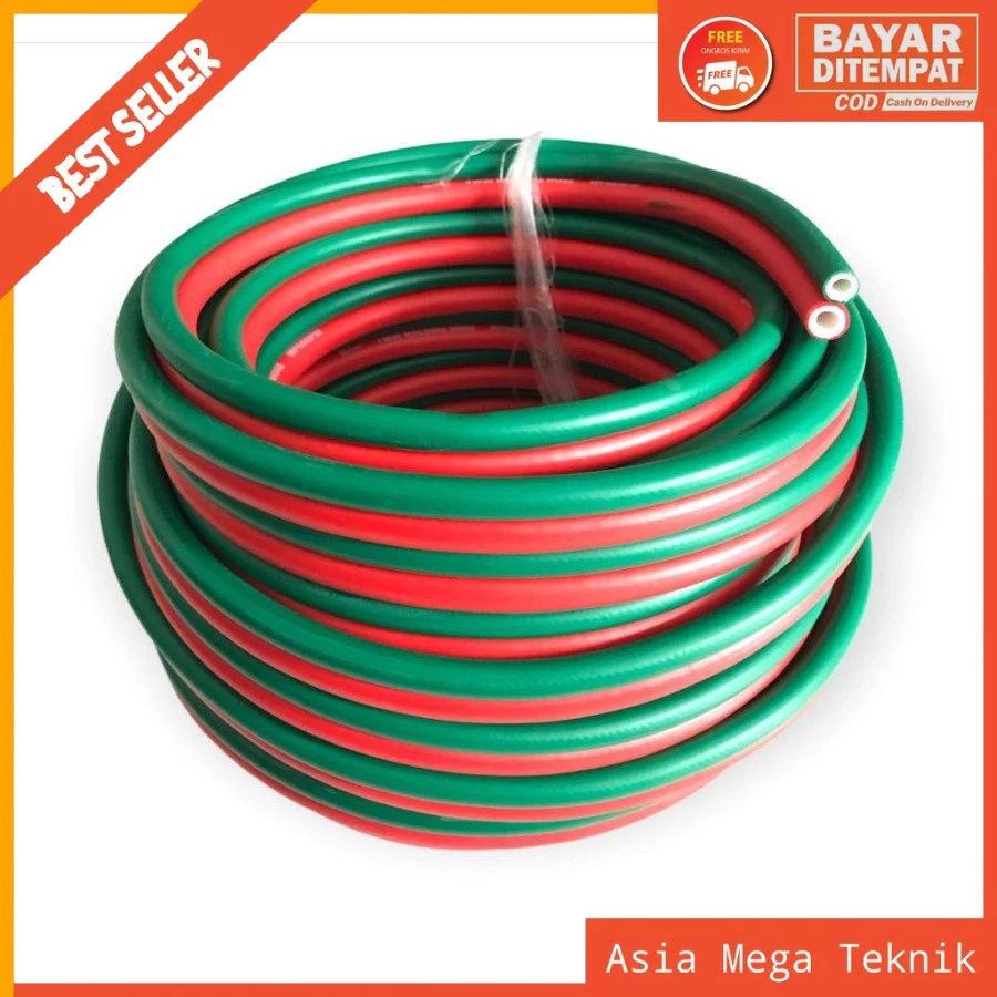 Selang Las Dobel LPG Oksigen / Twin Welding Hose - 10 mtr