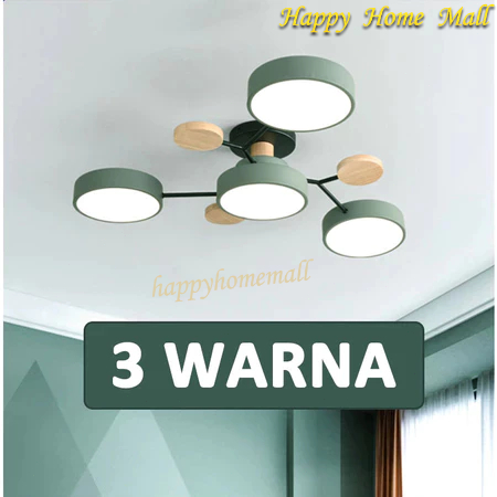 【 Ready stock】3+1 /4+1 Lampu Gantung LED / Ruang Tamu Lampu Hias / 3 Warna Lampu Plafon Ruang Tamu