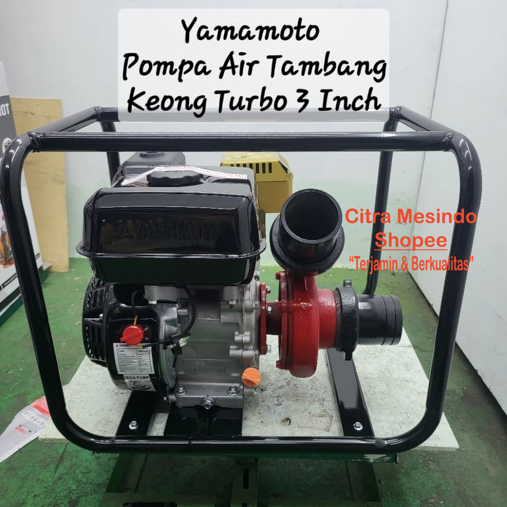Yamamoto Mesin Pompa Air Tambang Model Keong Turbo Tipe 30-I / 3 Inch Iron Pump Air / Pompa Tambang 
