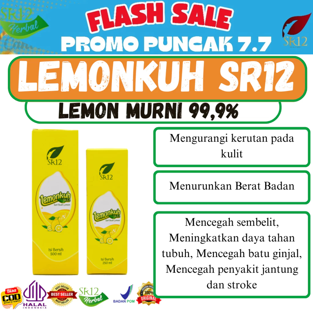 

Lemonkuh SR12 / Sari Lemon murni / Sari Buah Lemon 99,96%