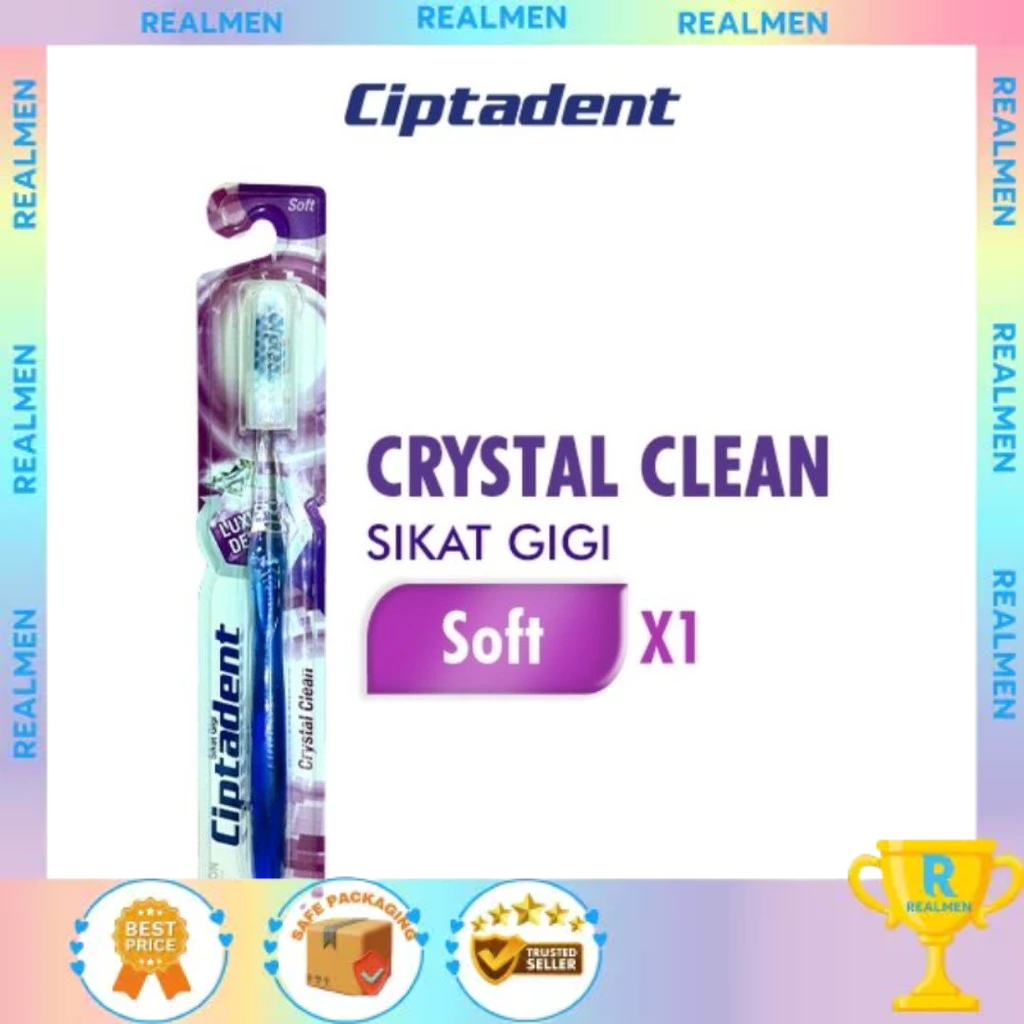 Ciptadent Sikat Gigi Crystal Clean Soft |Sikat gigi Crystal Clean 1Pcs | Ciptadent Sikat Gigi