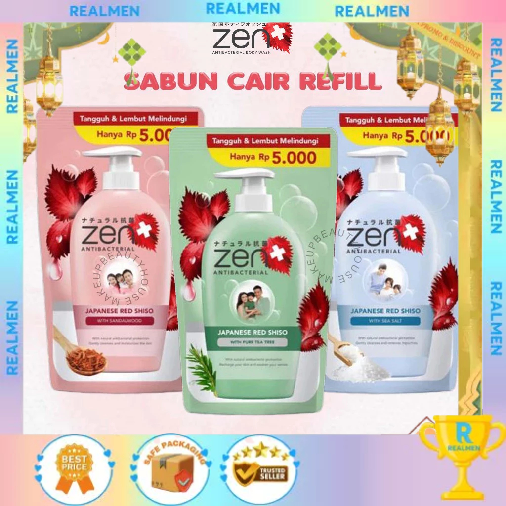 ZEN Antibacterial Refill 85ml | Sabun Cair Zen Japanese Red Shiso