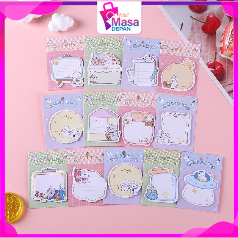 

MMD Sticky Note Karakter Kartun Lucu Isi 20 Lembar Tempelan Kertas Catatan Memo Note Karakter Animal Mini Book Karakter Hewan Lucu 20 Sheets Memo Pad DIY Scrapbook Decorating Stationery