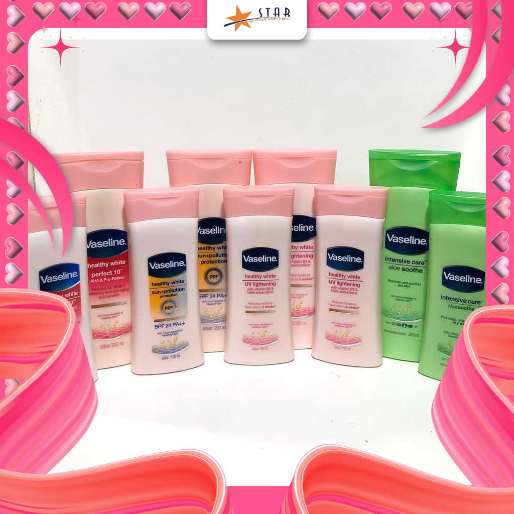 * STAR * Vaseline body lotion  100ml / Vaseline Hand Body ukuran kecil