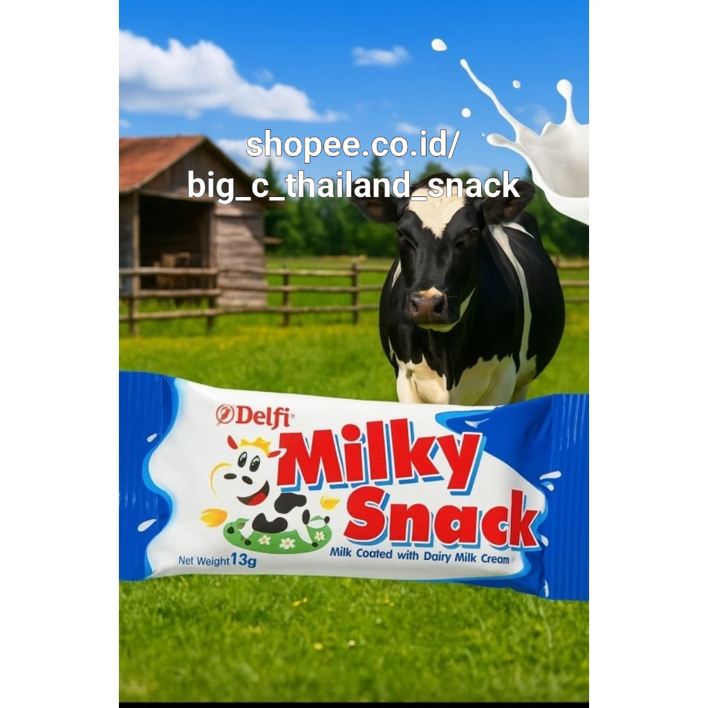 

satuan DELFI BRAND (halal)permen susu milky thailand