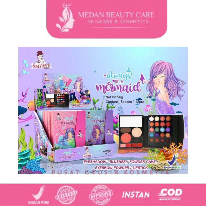 Sherby's Always Be A Mermaid Make Up Palette Bpom