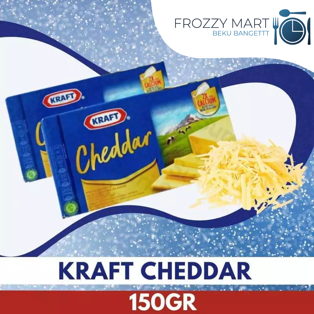 

RAFT Cheddar 150gr – Keju Cheddar Lezat, Bergizi & Serbaguna