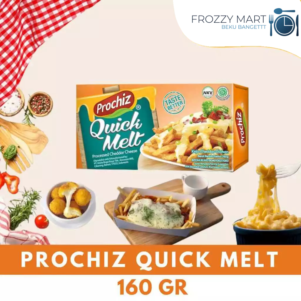 

PROCHIZ Quick Melt 160gr – Keju Meleleh Lezat Cocok untuk Panggang & Leleh