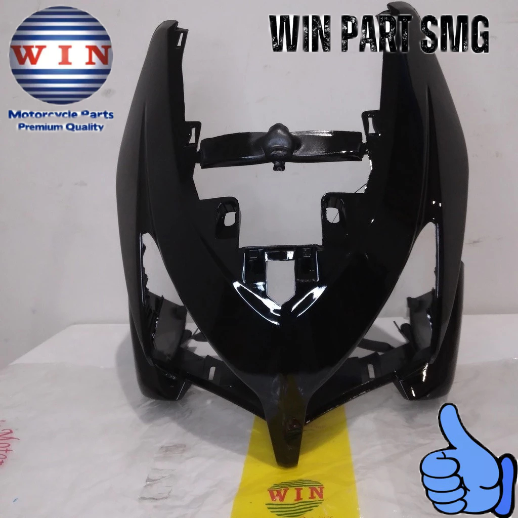 Panel Tameng Depan HONDA Vario 110 CW KARBU HITAM BLACK GLOSSY 2006 2007 2008 2009 2010 panel besar 
