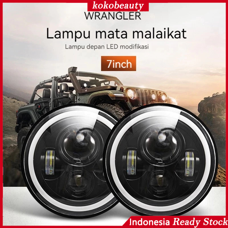 Lampu LED Projie Daymaker Putih Kuning Lampu Daymaker Projie Running LED 7 Inch Lampu Utama Projie