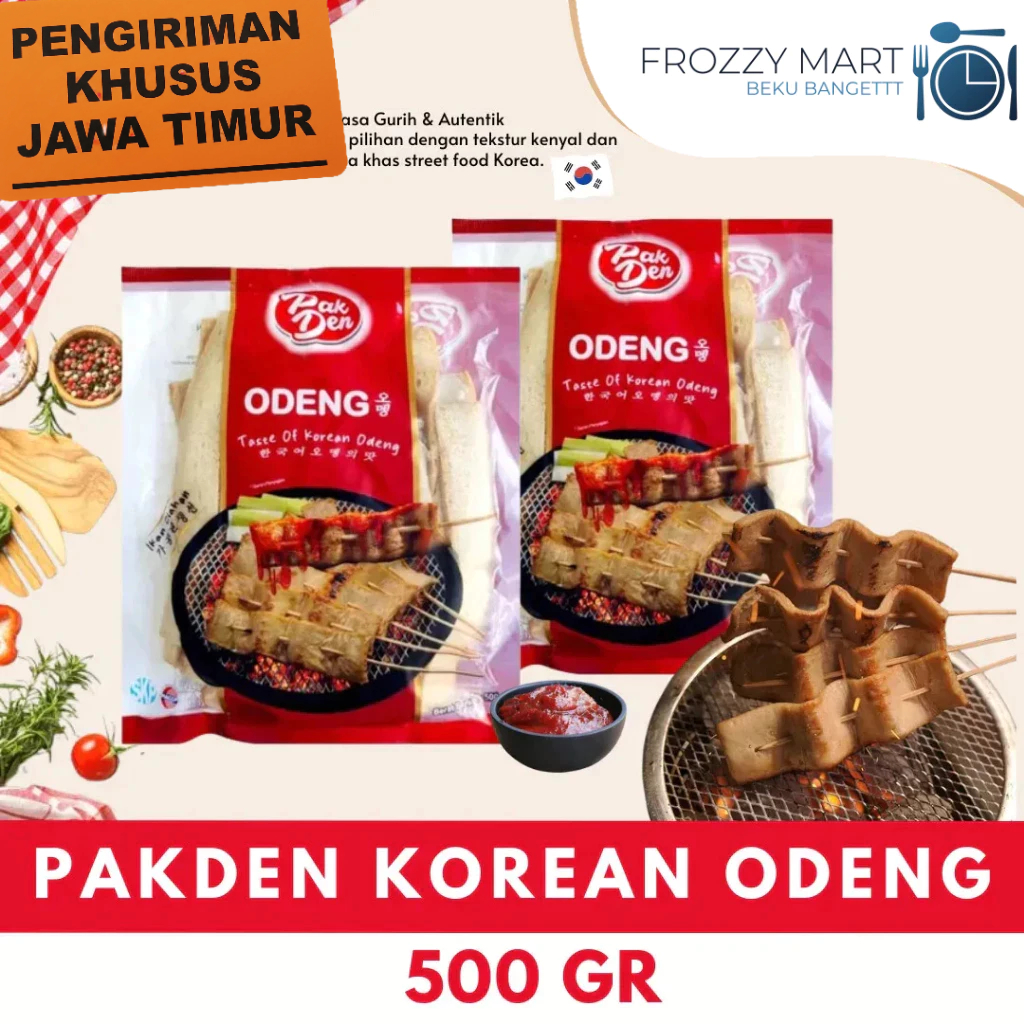 

PAKDEN Korean Odeng 500gr – Fish Cake Korea Frozen, Odeng Kuah / Goreng Siap Masak