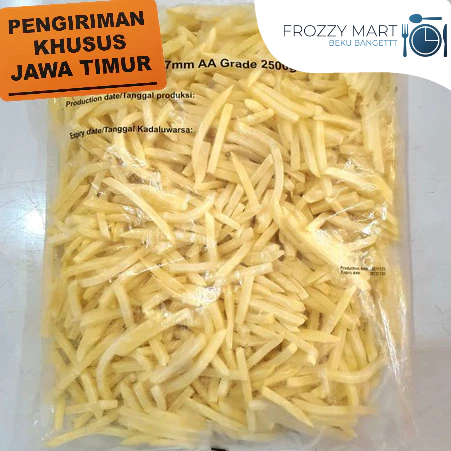 

Aviko Coated Shoestring Cut 7 mm 2.5 kg | Lapisan Coating Renyah Tahan Lama