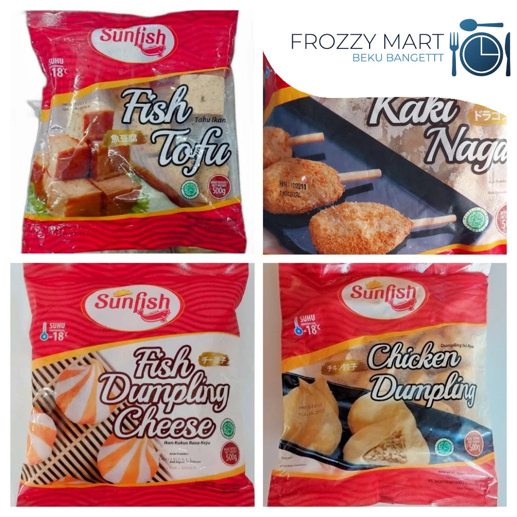 

Sunfish Dumpling Cheese | Dumpling Chicken | Kaki Naga | Fish Tofu 500 gr