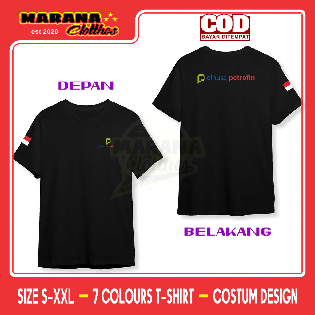 Kaos Logo PT Elnusa Petrofin DB Baju Perusahaan