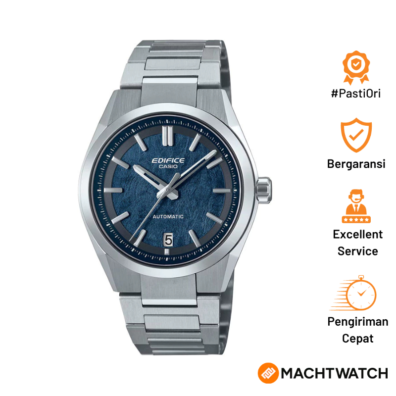 [PESTA HALILINTAR] Jam Tangan Pria Casio Edifice EFK-100YD-2AJF Men Automatic Blue Dial Stainless St