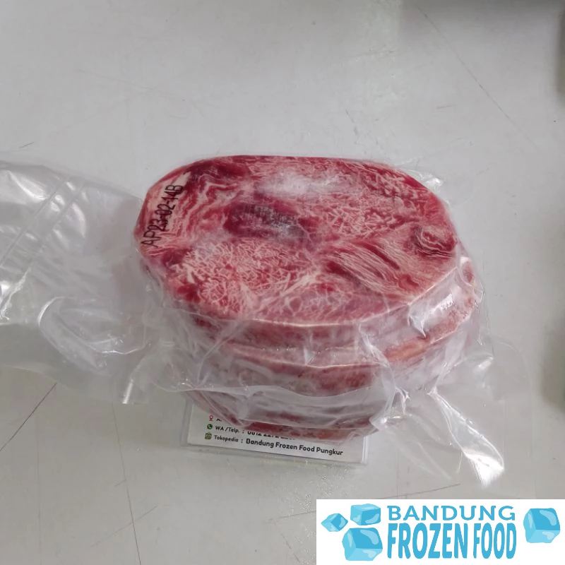 

CUBEROLL STEAK RIBEYE DAGING PREMIUM WAGYU MELTIQUE 1KG 5 SLICE