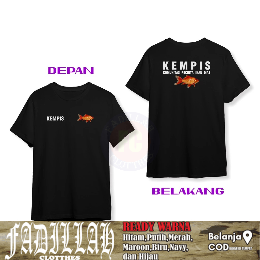 Baju Kaos KEMPIS Komunitas Pecinta Ikan Mas Baju Distro