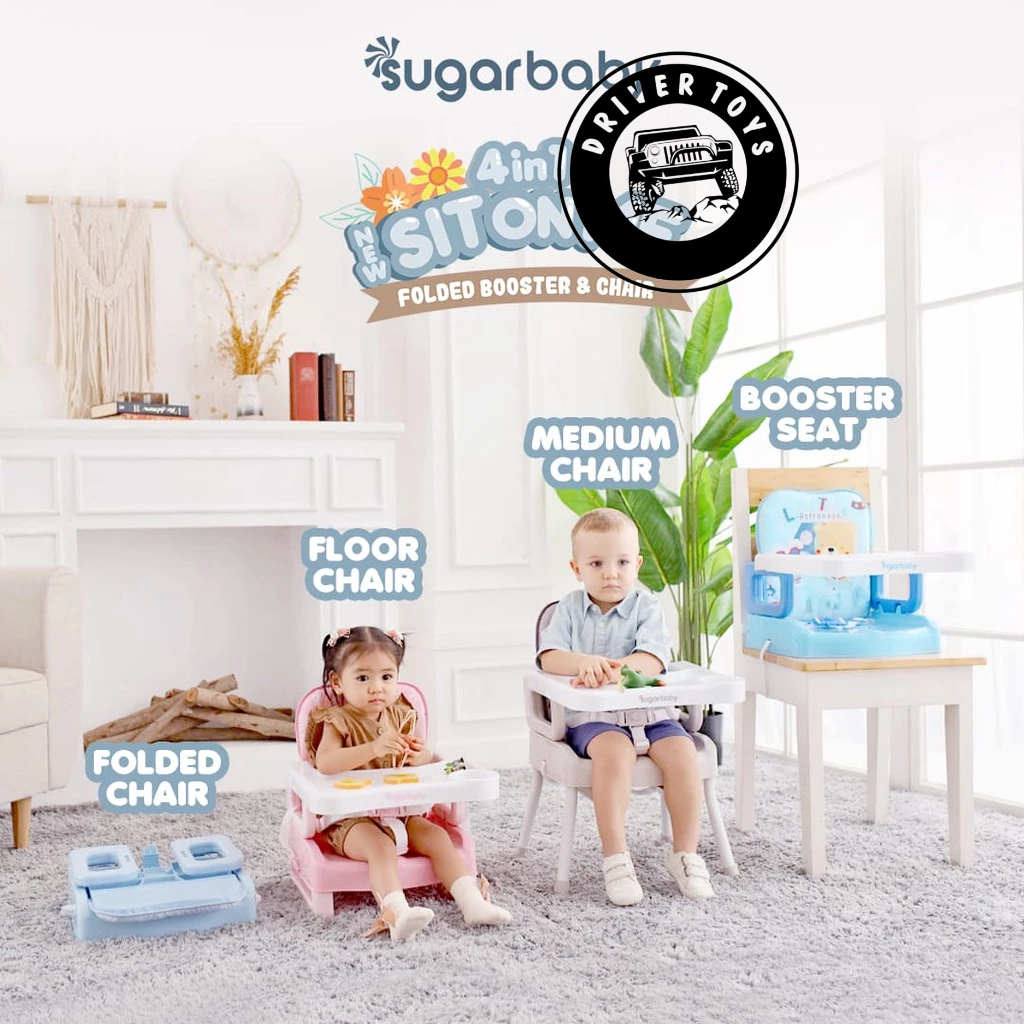 Kursi Makan Bayi | Kursi Bayi Belajar Duduk | Sugar Baby Booster Chair Toys Driver