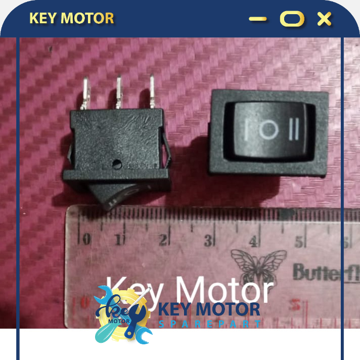 Tombol Switch On Off Kaki 3 - Kaki 2 - Kaki 2 Mini Saklar Motor Universal