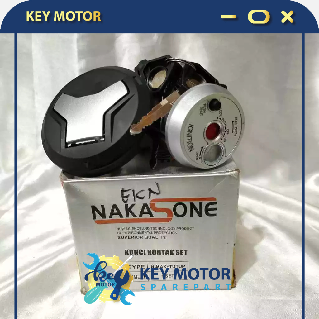 Kunci Kontak + Jok Motor 1 Set Motor Nmax Plus Tutup Tangki