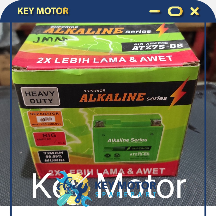 Accu / Aki ALKALINE ATZ7S - BS Aki Kering 100% Asli