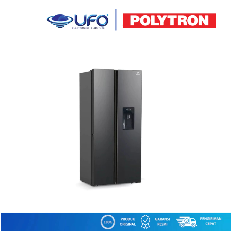 Polytron Kulkas Lemari Es Side by Side PRS480X