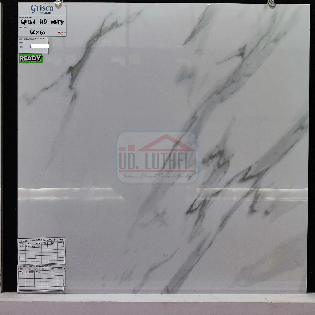 Granit Lantai Halus Glazed Polish 60x60 Grisea Sisi White- Jepara