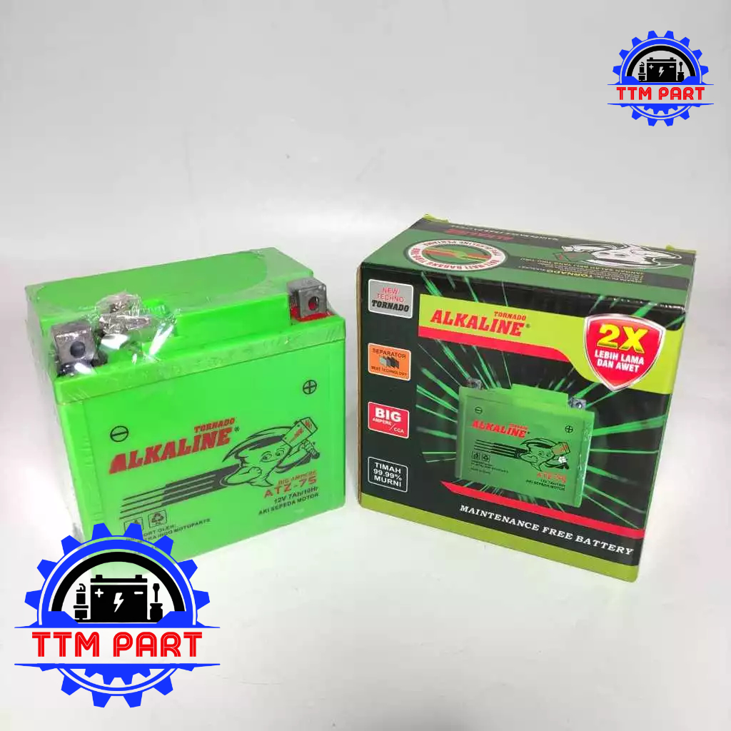 ACCU SATRIA FU ATZ7S ATZ 7S MF- MAINTENANCE FREE TORNADO ALKALINE ACU AKI BATTERY BATERAI
