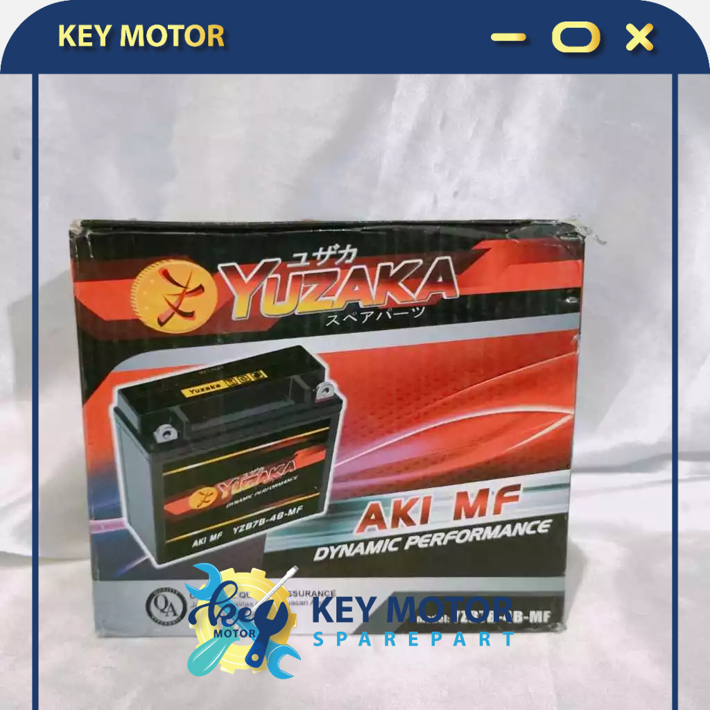 Accu / Aki Yuzaka YZB7B- 4B - MF Khusus Motor Tiger 100% Asli