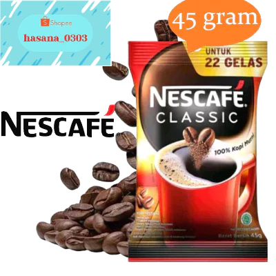 

NESCAFE Classic Coffee [ KEMASAN BAG 45 GRAM ]