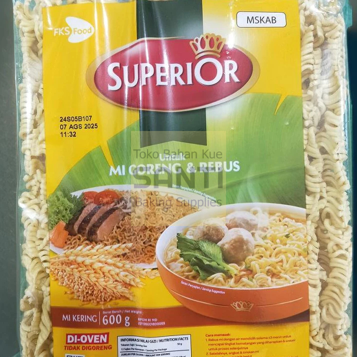 

Superior | Mie Kuning Mie Bakso | 600 Gram