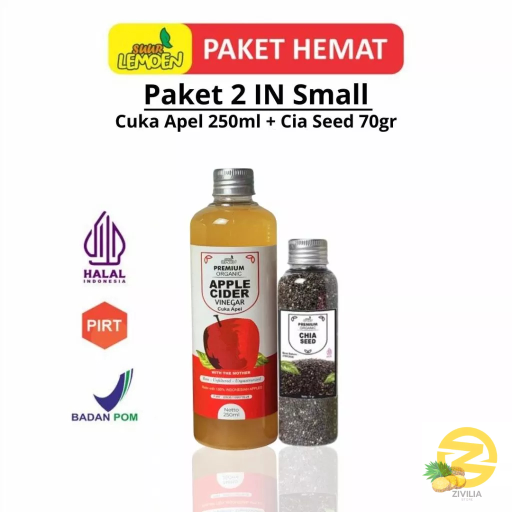 

Paket Best Seller Paket Diet Sehat 2in1 - Cuka Apel 250ml, dan Chia Seed 70gr By Suur Lemoen ID ( ALL Variant )