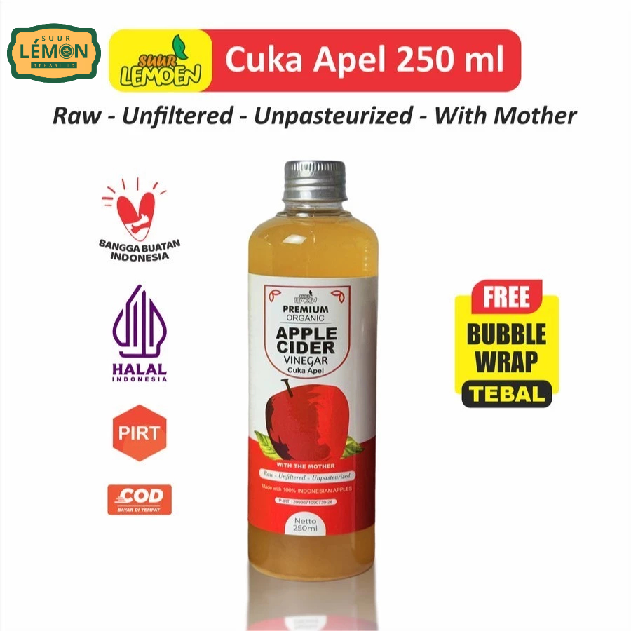

Best Seller Cuka Apple Cider Vinegar Premium Organik Untuk Diet Alami By Suur Lemoen - BH