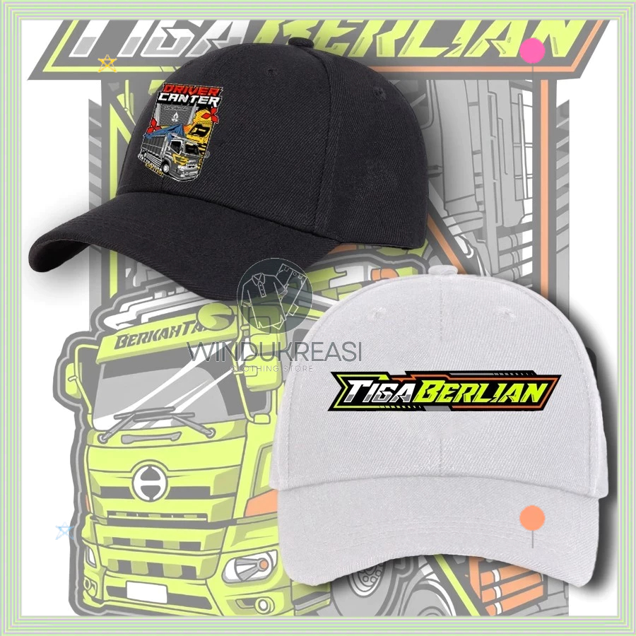 Topi Baseball Anak Desain Truck Oleng | Untuk Penggemar Truk Mania