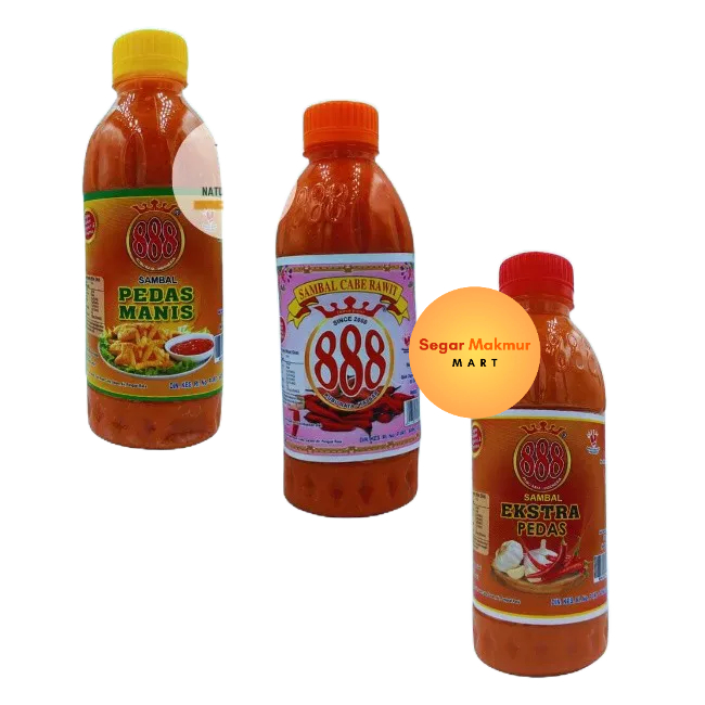 

(SMM) Sambel Cabe 888 350 ML Sambal Cabai Original - Pedas Manis - Ekstra Pedas