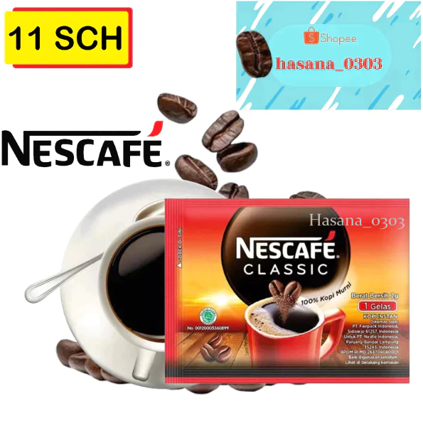 

NESCAFE Classic Coffee 2GRAM [ RENTENG ISI 11 SACHET ]