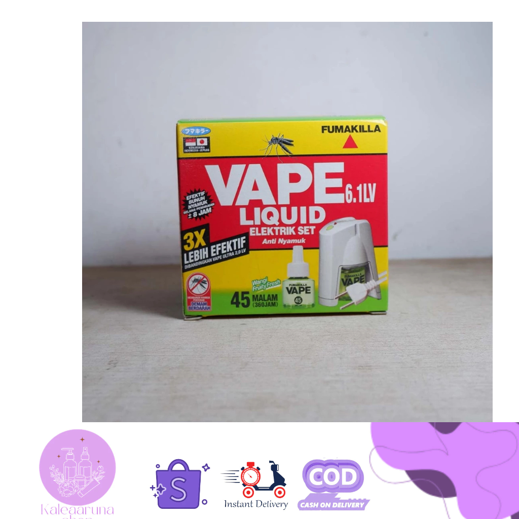 Fumakilla Elektrik Set Alat + Refill 45 malam Obat Nyamuk Elektrik