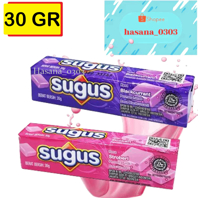 

Sugus Stick Permen Lunak 30 Gram [ Strobery, Blackcurrent ]