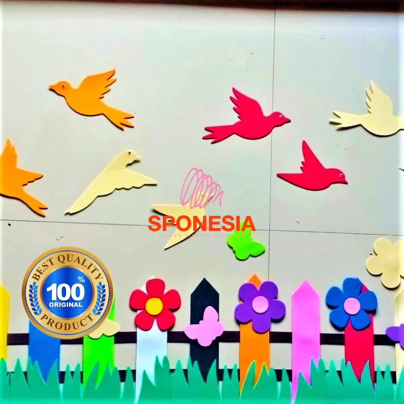 1pc Bahan Dekorasi Kelas Hewan Burung Spon Eva
