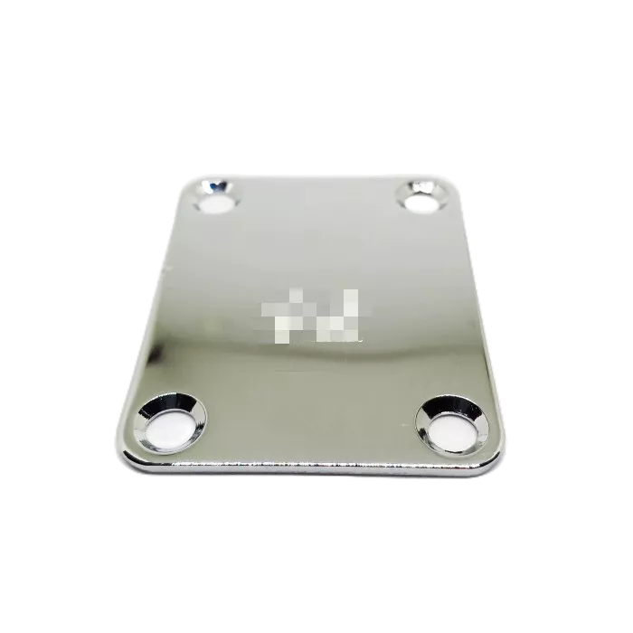 Neck Plate Guitar Warna Chrome / Neck Plate Gitar Elektrik