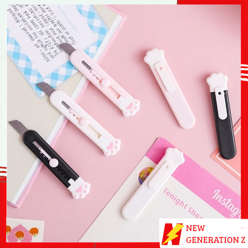 

NGZ Cutter Mini Portable Karakter Kartun Pisau Pemotong Kertas Model Tapak Hewan Cutter Unboxing Travel Kit Paper Lucu Hand Cutter Paw Mini Serbaguna
