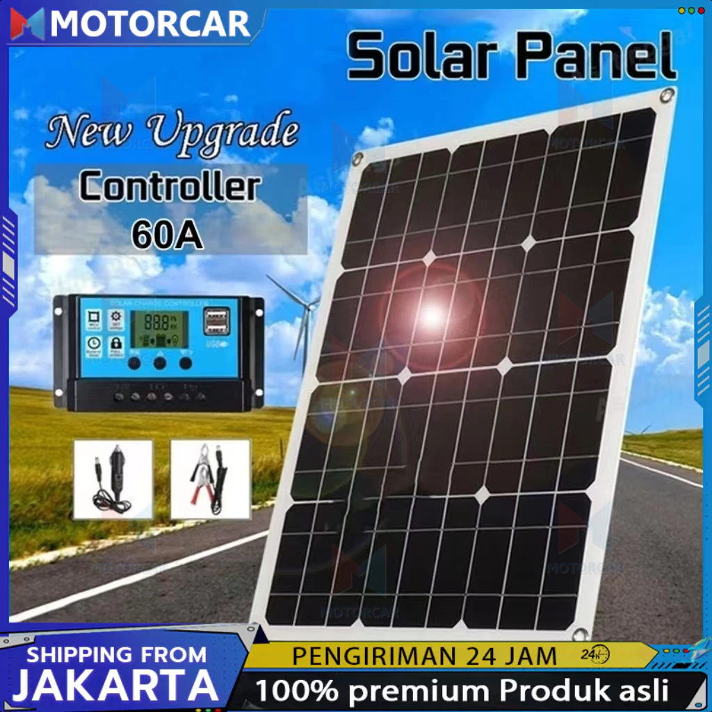 100W SOLAR PANEL PANEL SURYA PEMBANGKIT LISTRIK TENAGA SURYA 60W SOLAR PANEL PANEL SOLAR PANEL SURYA