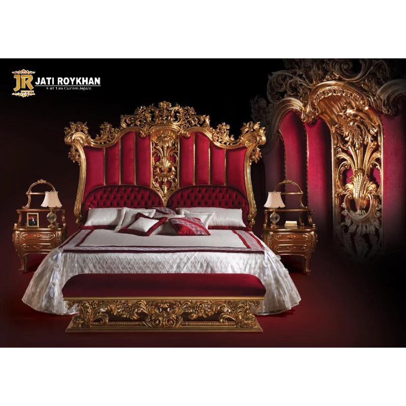 Set kamar tidur jati ukir jepara mewah